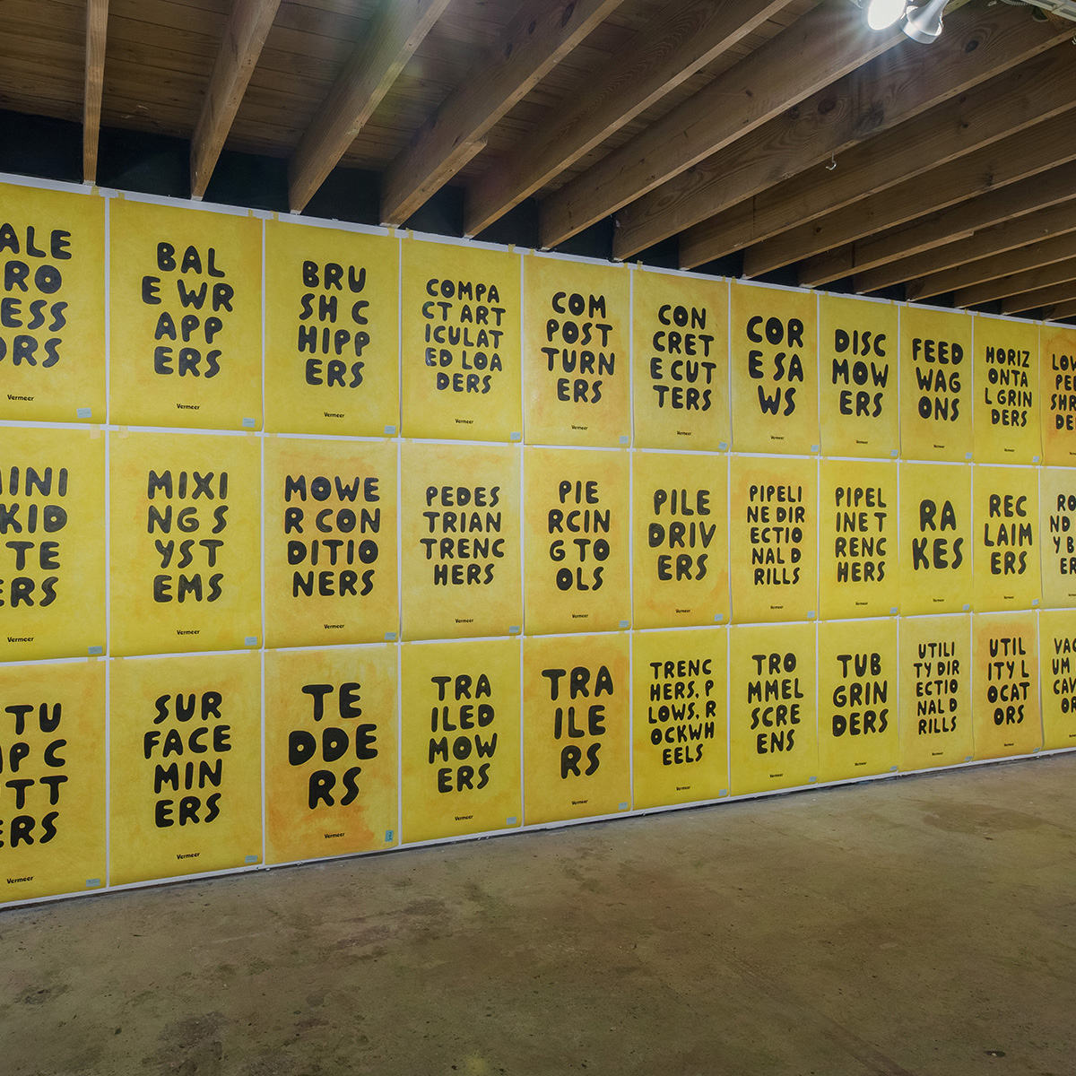 mid career exhibition view